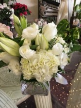 All White Bouquet 