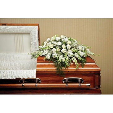 ALL WHITE CASKET SPRAY