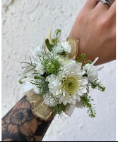 All White Flowers Designers Choice Corsage