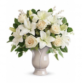 All white funeral arrangement  Funeral 