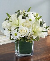 All White Healing Tears Bouquet