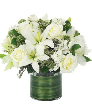 All white Lovely Lily & Roses   Any Occasion