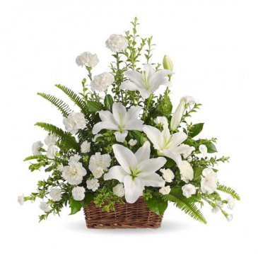 All White Splendor Arrangement