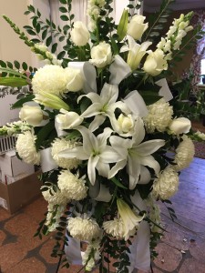 Classic Funeral Standing Spray – FormFloral