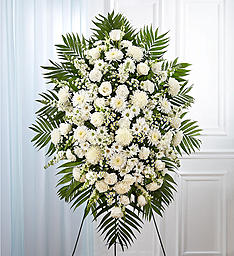 All White Standing Spray