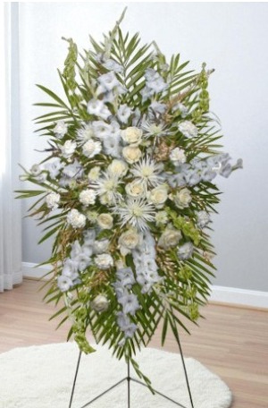 ALL WHITE STANDING SPRAY Funeral Flowers