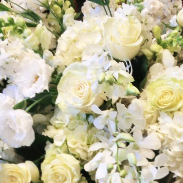 Soft Whites Vase Arrangement in Northport, NY | Hengstenberg's Florist