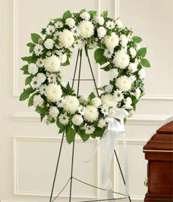 All White Wreath
