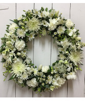 All White Wreath 
