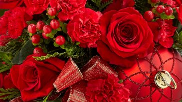 Santa's Surprise Designer's Choice Fresh Arrangement in Vernon, NJ | HIGHLAND FLOWERS