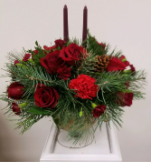 All's Red Christmas arrangement