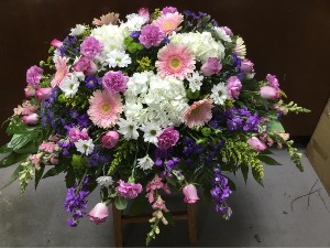 Alluring Heart Casket Spray