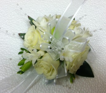 Almost White PROM FLOWERS