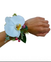 Aloha Orchid Metal Corsage Cuff Dance Flowers