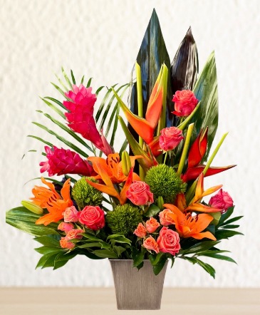 Aloha Sunset Tropical Flowers in Fairfield, CA | J Francis Floral Design