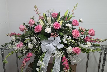 Alpenglow Memories Casket Spray in Livingston, MT | Paradise Flowers of Livingston Alpenglow Memories Casket Spray in Livingston, MT | Paradise Flowers of Livingston