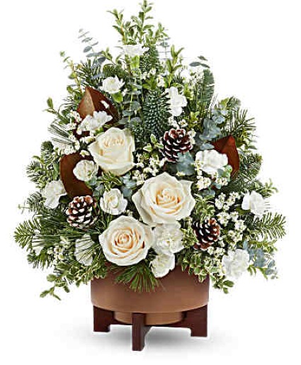 ALPINE SNOW TREE CENTERPIECE