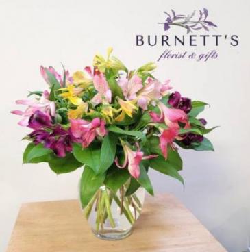 Alstroemeria Bloom Vase Arrangement in Kelowna, BC | Burnett's Florist