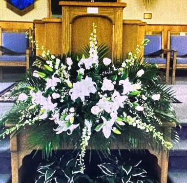 Altar Easter lily spray  in Joshua, TX | Ambar Tree Florist