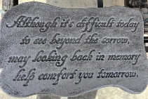 Although Memorial Garden Stone