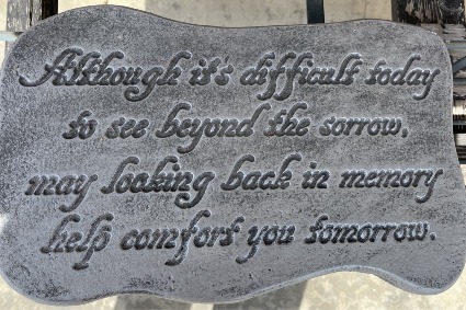Although Memorial Garden Stone