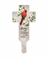 "Always And Forever" Cross Garden Stake