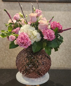 Always For You Vintage Blush Bubble Vase