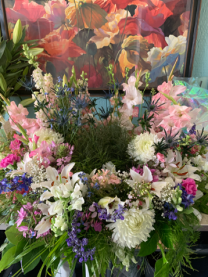 Always In Our Heart Frame or Urn Table Wreath