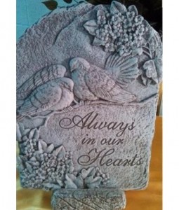 Always in Our Hearts 15.5" x 11.5" Memorial Stone