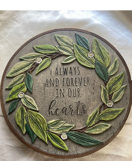 Always In Our Hearts Garden Stone Plaque