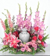 Always In Our Hearts Urn Cremation Flowers (urn not included)