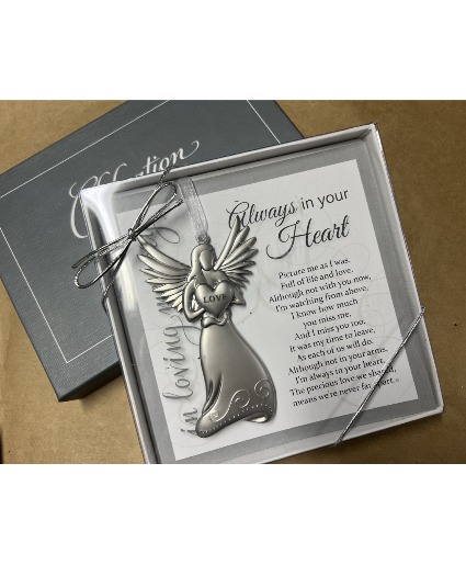 Always in Your Heart Sympathy Gift: Angel Ornament Comfort Collection