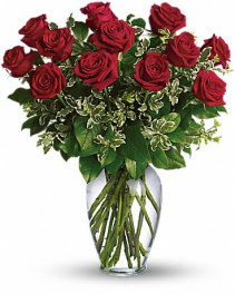 Always On My Mind Long Stem Roses Fresh Floral Arrangement