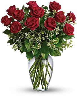 Always on My Mind - Long Stemmed Red Roses Bouquet