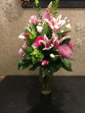 Always Pink Vase Arrangement