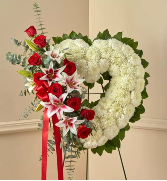 Always remember open floral heart 