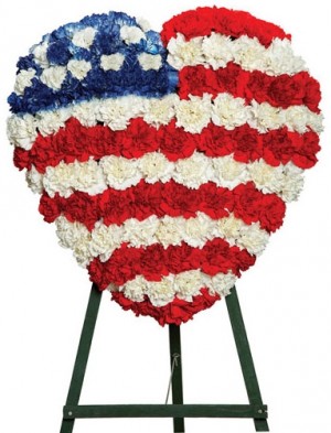 Am-Flag Sympathy Spray