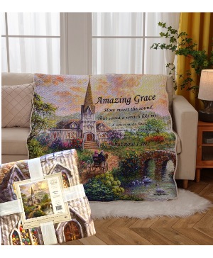 Amazing Grace  50x60 quilted throw
