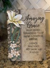 Amazing Grace Amazing Grace Stepping Stone on Easel