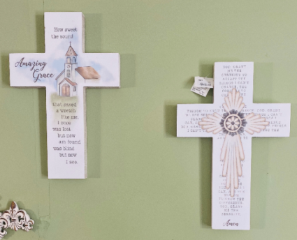 Amazing Grace and Serenity Prayer Crosses 