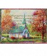 Amazing Grace Chapel in the Woods Tapestry Throw Blanket