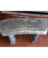 Amazing Grace Concrete Bench