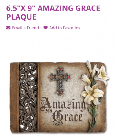 Amazing Grace Decorative Stone