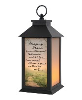 Amazing Grace - Frosted Lantern