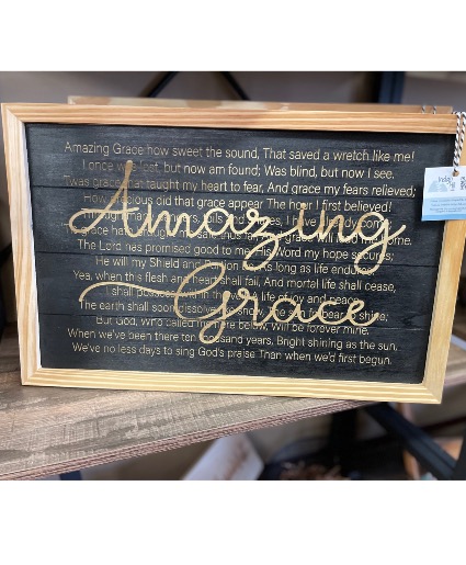 ‘Amazing Grace’ Indigo Hill Sign 