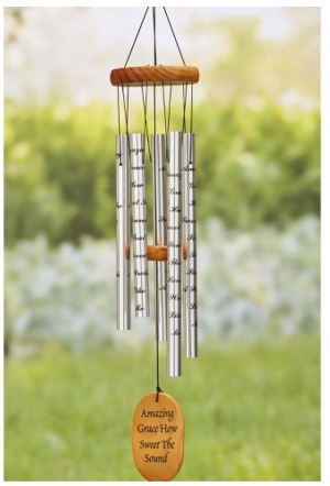 Amazing Grace Memorial, Wind Chime Keepsake 