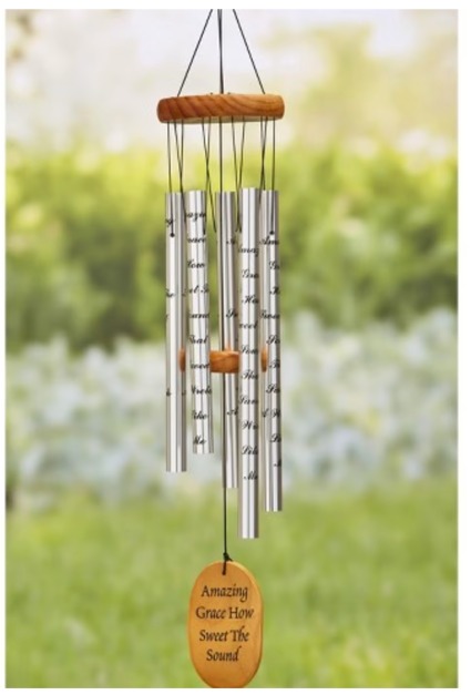 Amazing Grace Memorial, Wind Chime Keepsake 