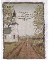 Amazing Grace Memory throw blanket on a symapthy easel
