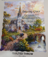 Amazing Grace Quilted Throw