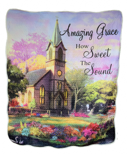 Amazing Grace Quilted Throw 